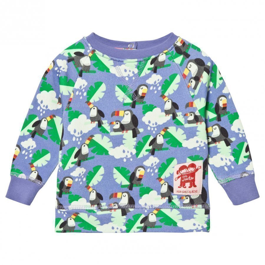 Tootsa Macginty Blue Toucan Print Sweatshirt Oloasun Paita