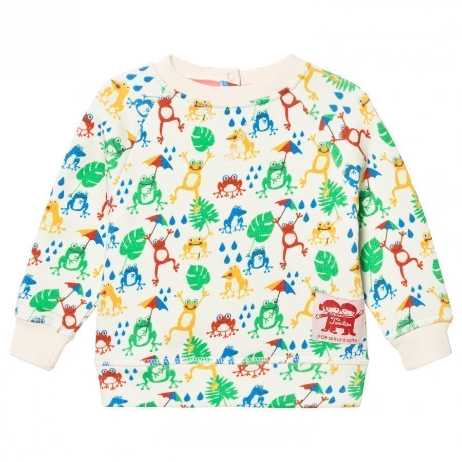 Tootsa Macginty Cream Frogs Print Sweatshirt Oloasun Paita