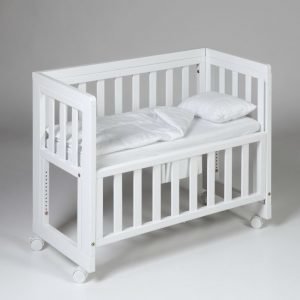 Troll Bedside Crib Valkoinen