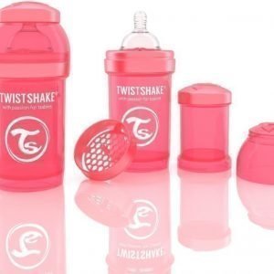 Twistshake Tuttipullo Antikoliikki 180 ml Peach