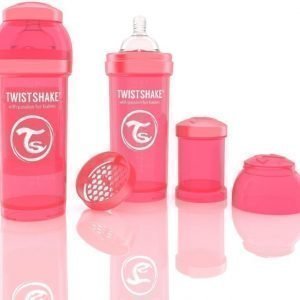 Twistshake Tuttipullo Antikoliikki 260 ml Peach