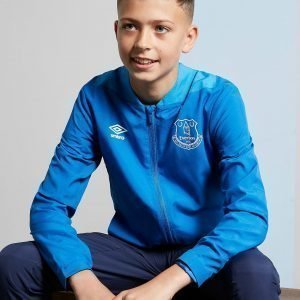 Umbro Everton Fc 2018/19 Woven Jacket Sininen