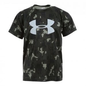 Under Armour Big Logo Print Ss T-Shirt Tekninen T-paita Musta / Harmaa