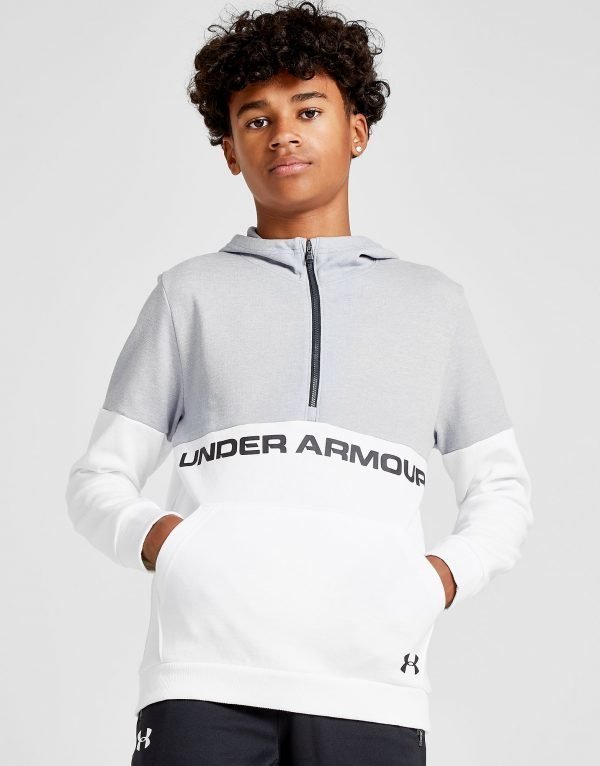 Under Armour Double Knit 1/2 Zip Hoodie Valkoinen