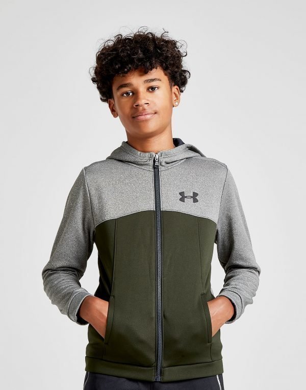 Under Armour Fleece Full Zip Poly Hoodie Vihreä