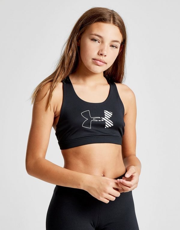 Under Armour Girls' Heatgear Sports Bra Musta