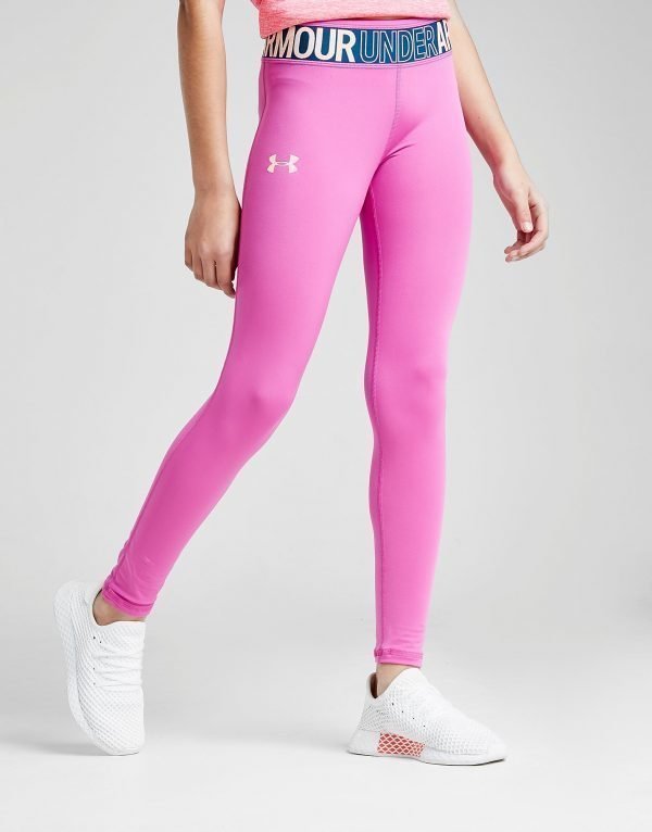 Under Armour Girls' Legginsit Vaaleanpunainen