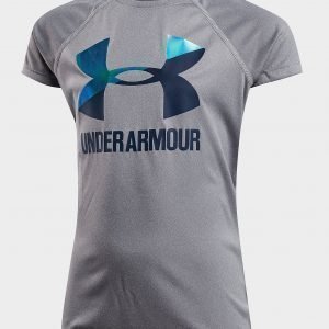 Under Armour Girls' Logo T-Shirt Harmaa