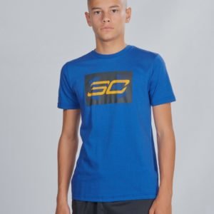 Under Armour Sc30 Curry Branded Short Sleeve T-Paita Sininen