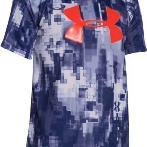 Under Armour T-paita UA Logo print Blue knight/Risk red