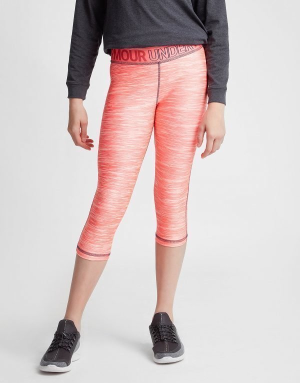 Under Armour Tyttöjen Capri Leggingsit Vaaleanpunainen