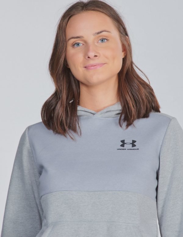 Under Armour Ua Cotton Fleece Hoodie Huppari Harmaa