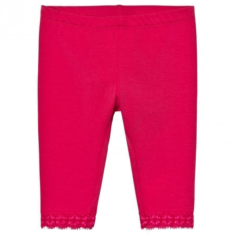 United Colors Of Benetton Classic Leggings With Lace Trim Fuchsia Legginsit