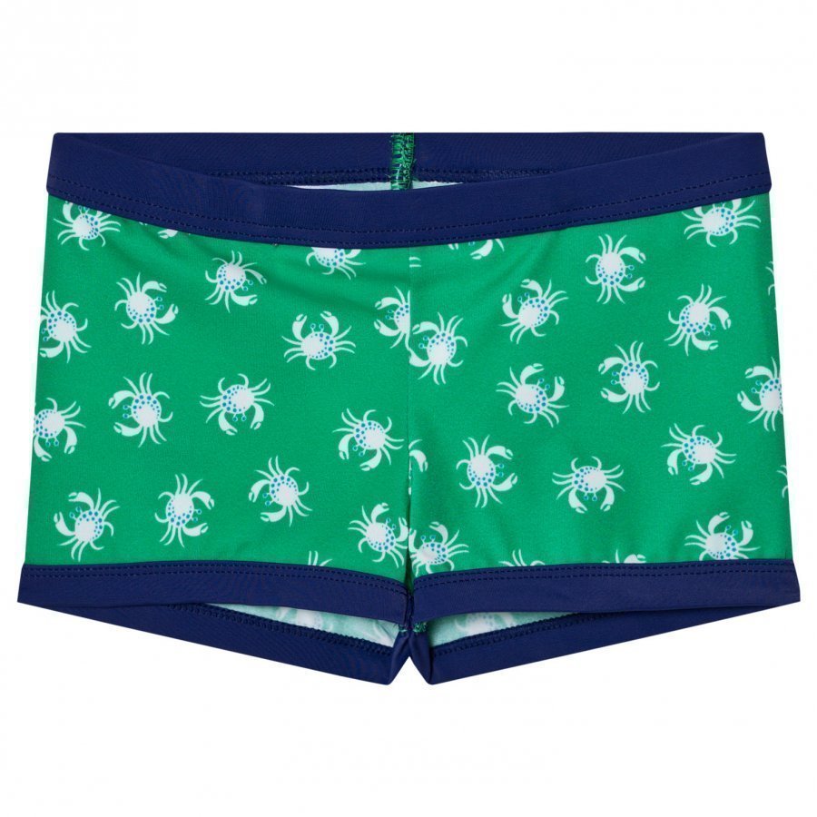 United Colors Of Benetton Crab Print Swim Trunks Green Uimashortsit