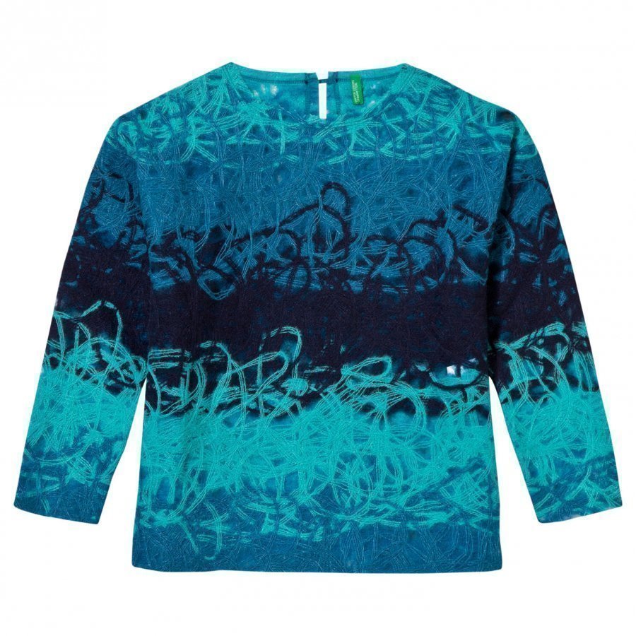 United Colors Of Benetton Degradé Sweater Blue Multi Paita