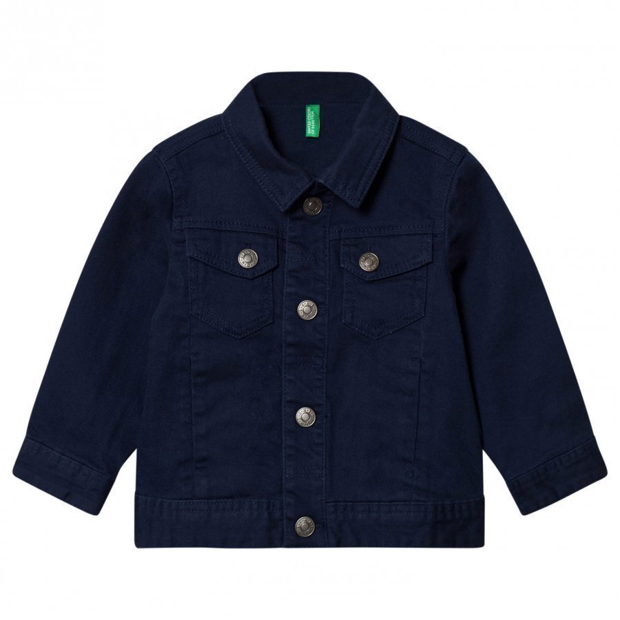 United Colors Of Benetton Denim Jacket Navy Farkkutakki