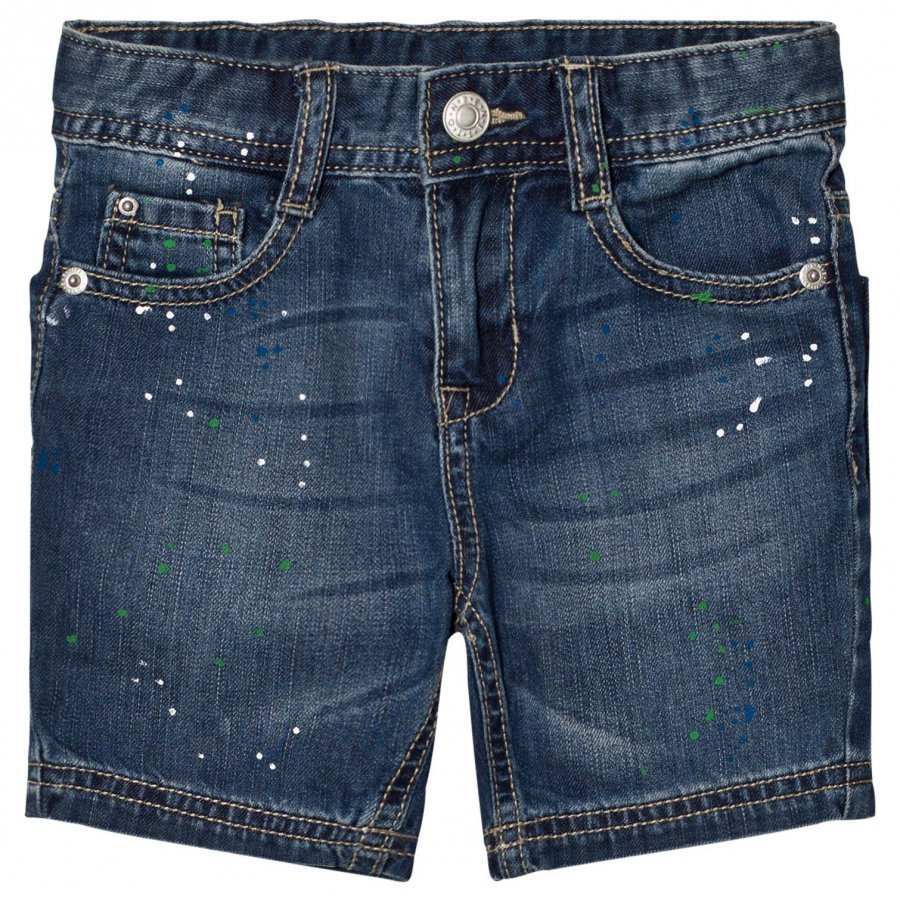 United Colors Of Benetton Denim Shorts Blue Farkkushortsit