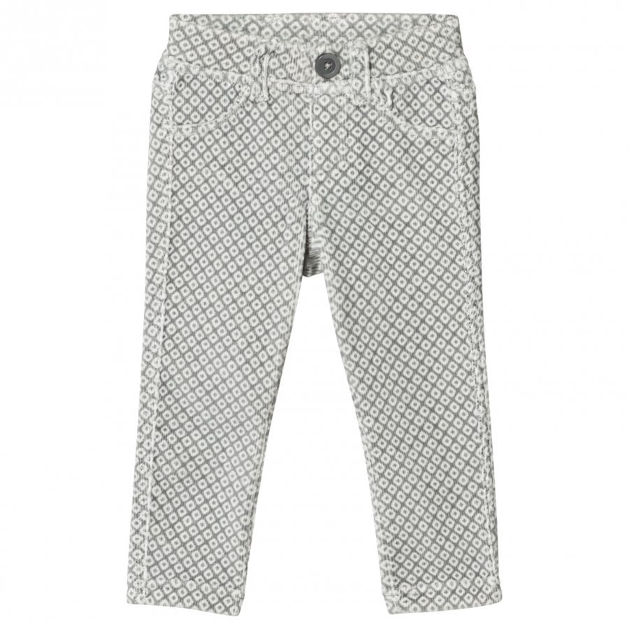 United Colors Of Benetton Grey/White Corduroy Trousers Housut