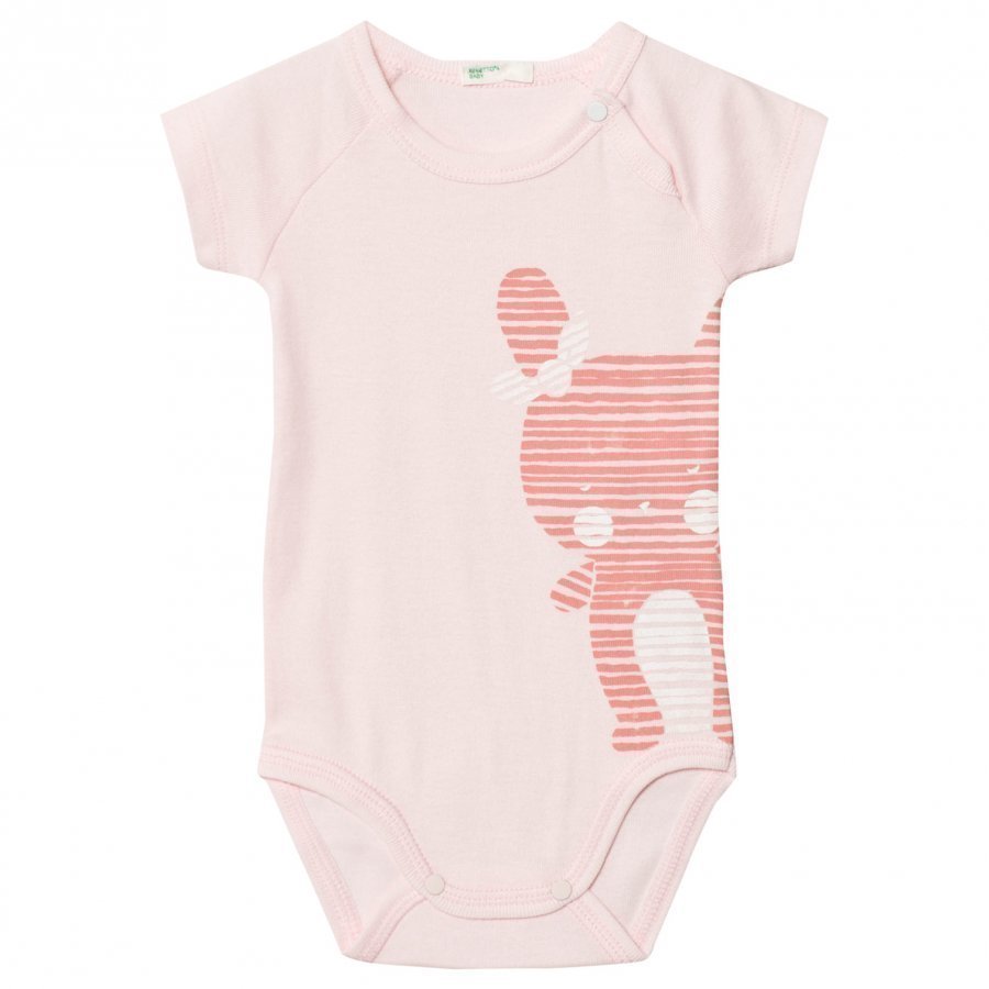 United Colors Of Benetton Jersey Bunny Baby Body Light Pink Body
