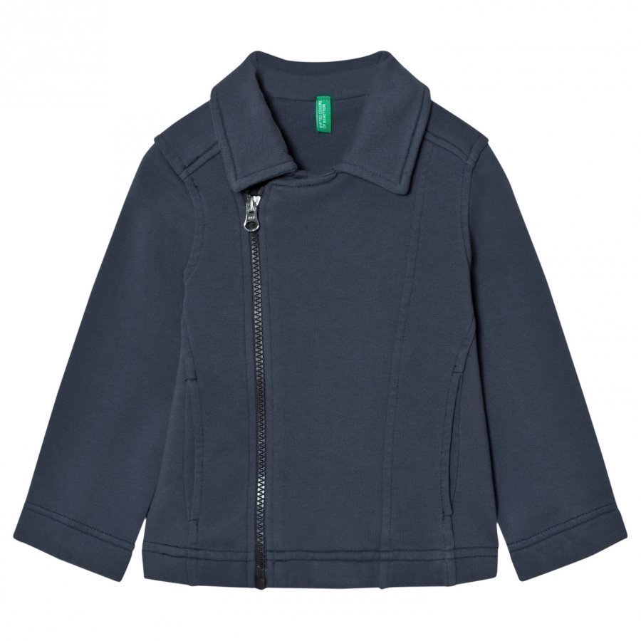 United Colors Of Benetton Jersey Zip Jacket Dark Grey Huppari