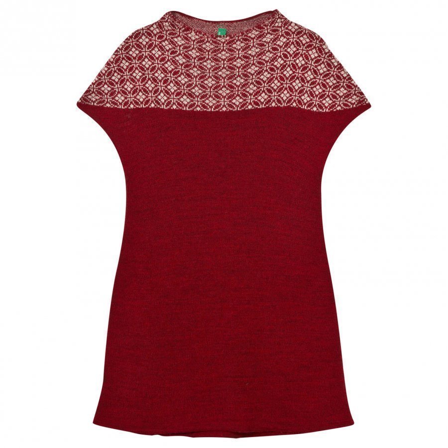United Colors Of Benetton Knit Dress With Lurex Red Mekko