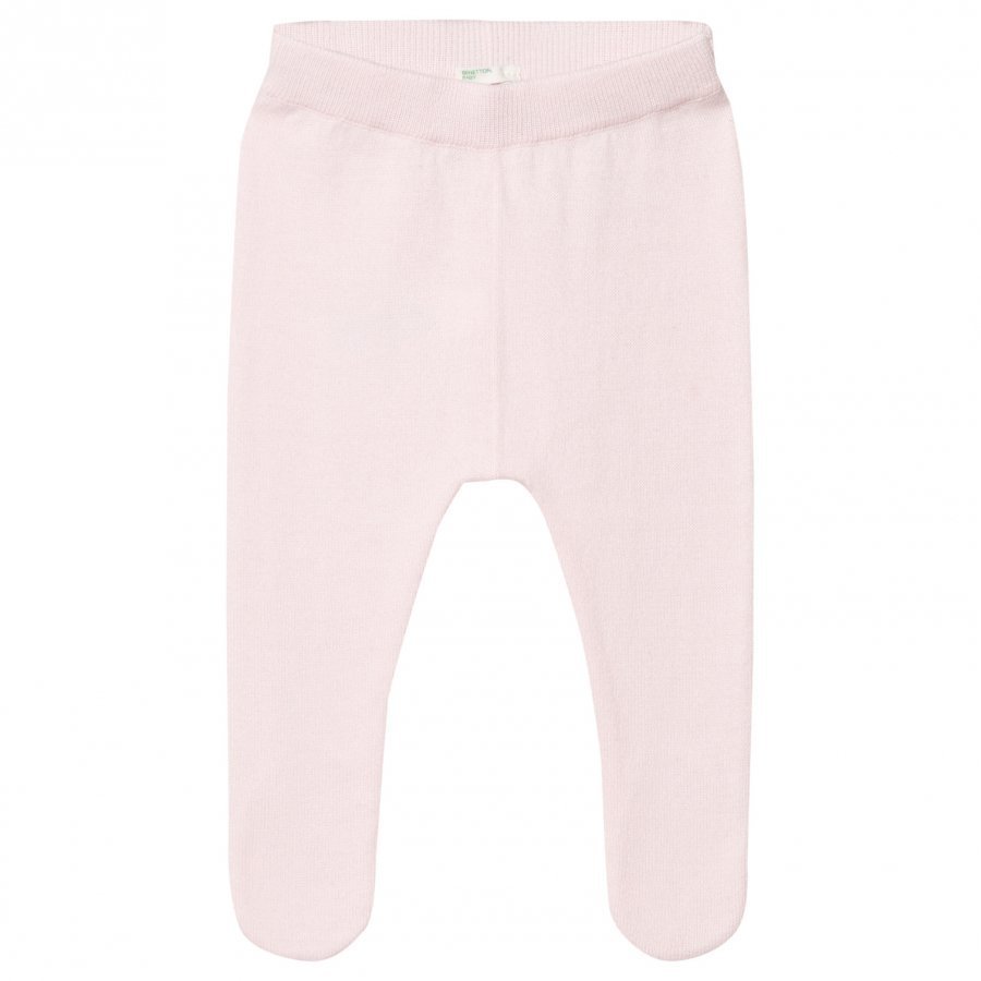 United Colors Of Benetton Knit Pants With Closed Feet Light Pink Housut