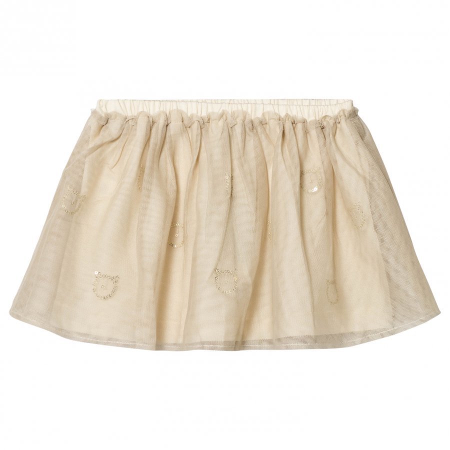 United Colors Of Benetton Layered Tulle Skirt With Glitter Cats Beige Tyllihame