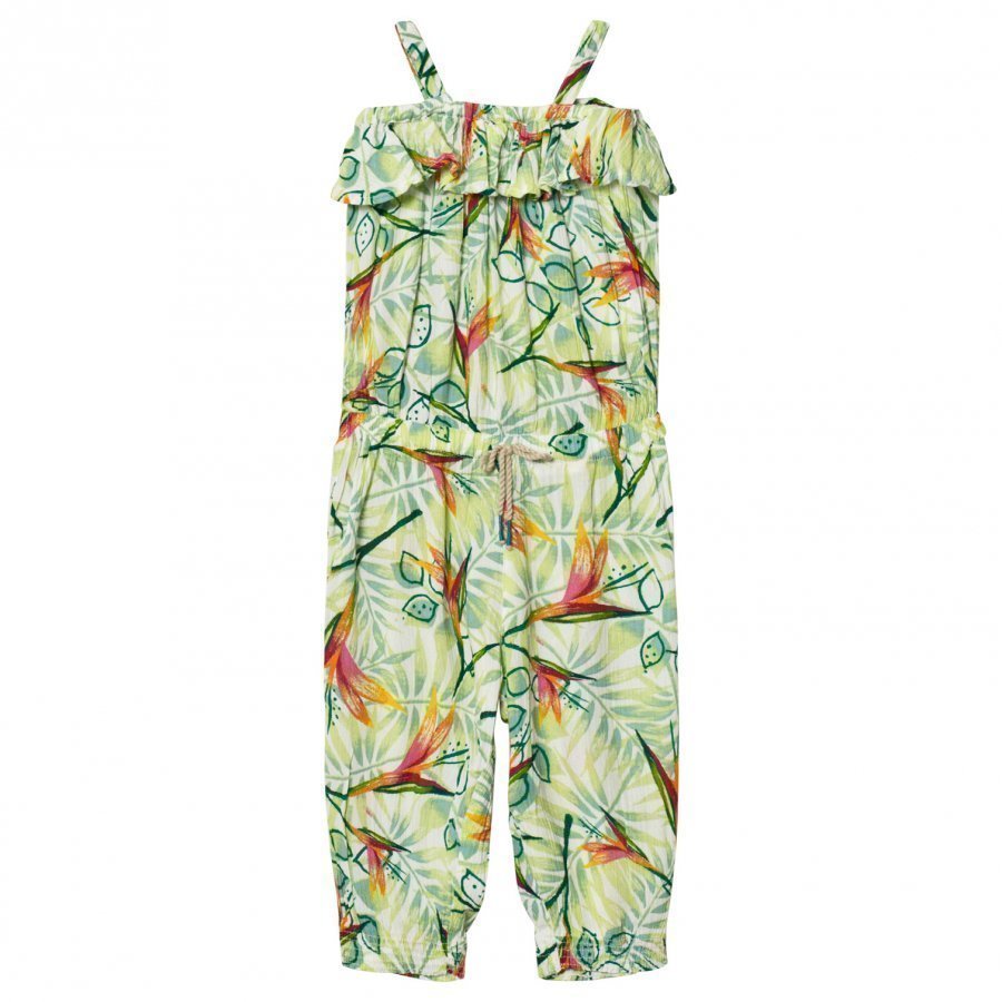 United Colors Of Benetton Leaf Print Muslin Jumpsuit Potkupuku