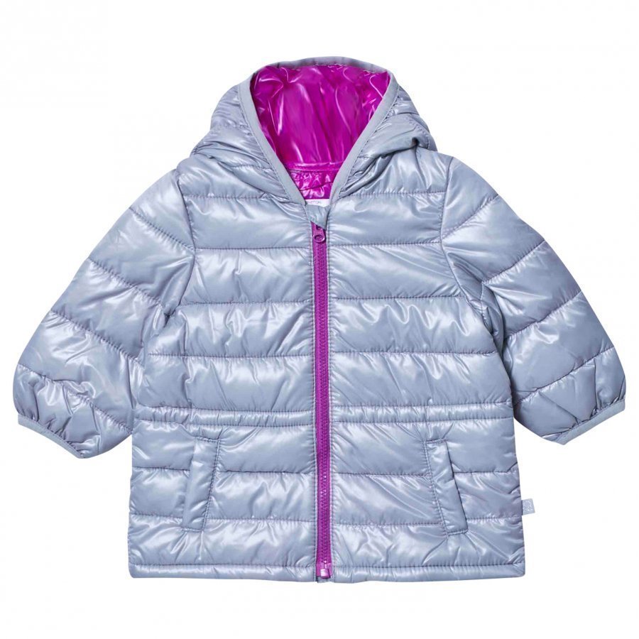 United Colors Of Benetton Light Grey Puffer Jacket Toppatakki