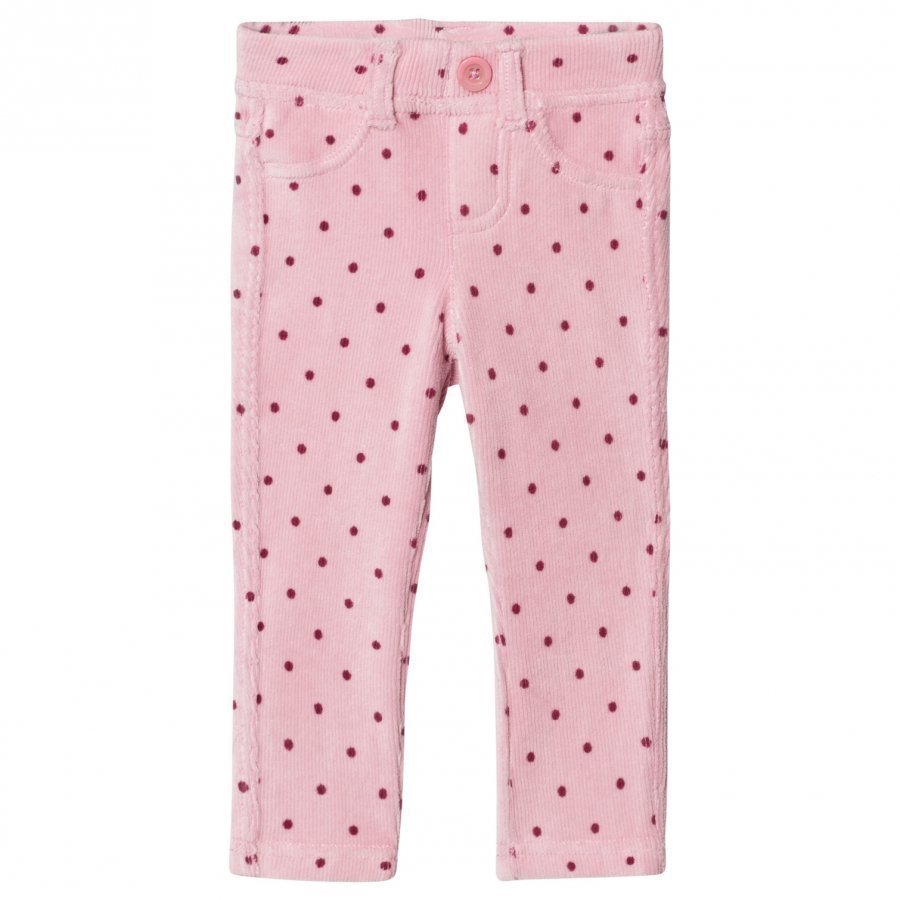 United Colors Of Benetton Light Pink Corduroy Trousers Housut