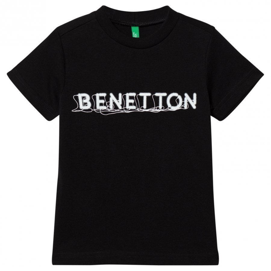 United Colors Of Benetton Logo Tee Black T-Paita