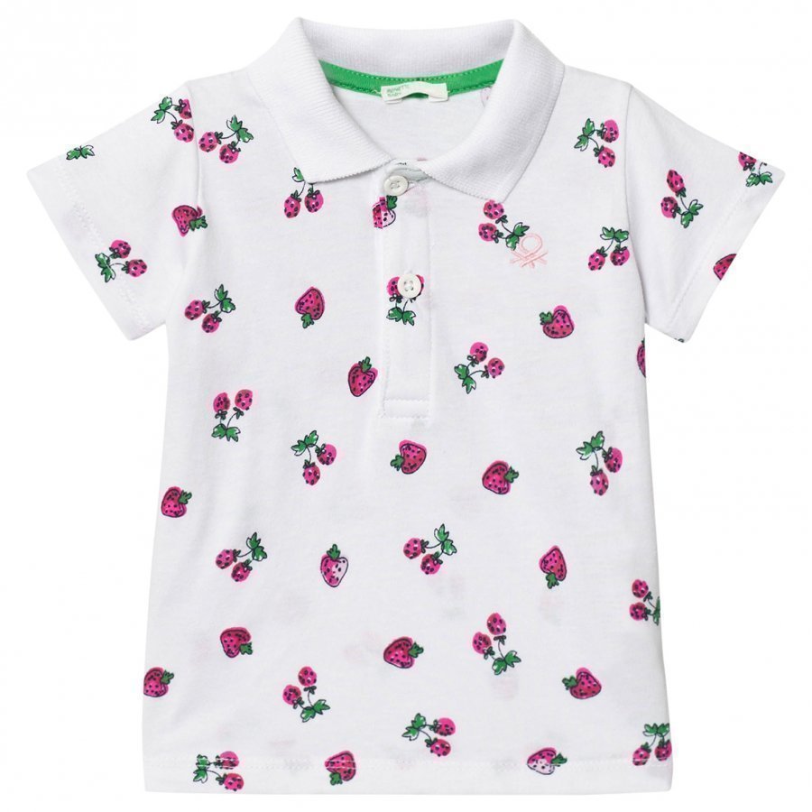 United Colors Of Benetton Strawberry Spring Polo T-Shirt T-Paita