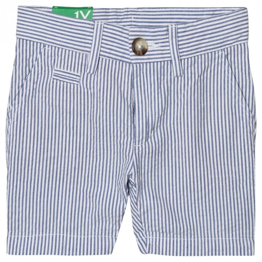 United Colors Of Benetton Stripe Chino Shorts Blue/White Shortsit