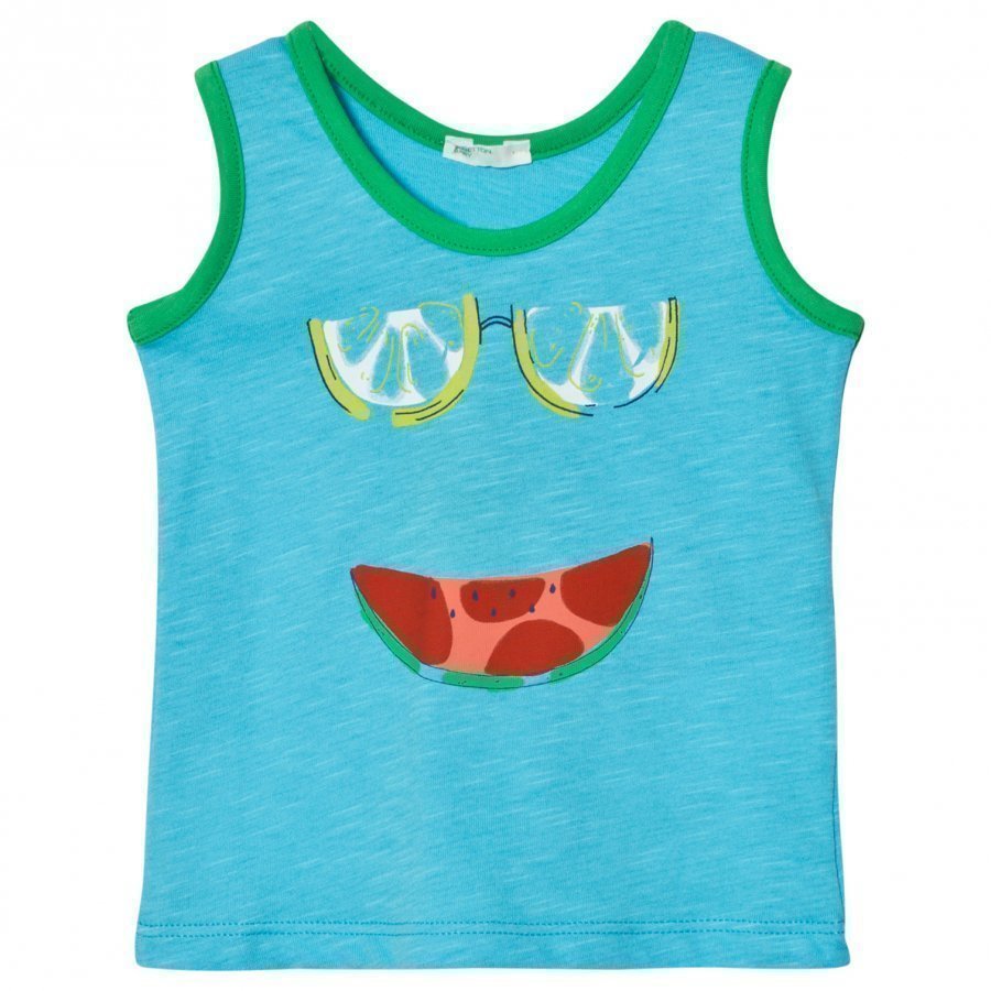 United Colors Of Benetton Watermelon Print Tank Top Bright Blue Liivi