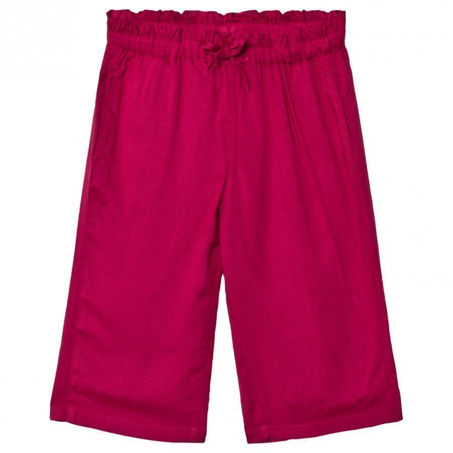 United Colors Of Benetton Wide Leg Trouser Cherry Pink Housut