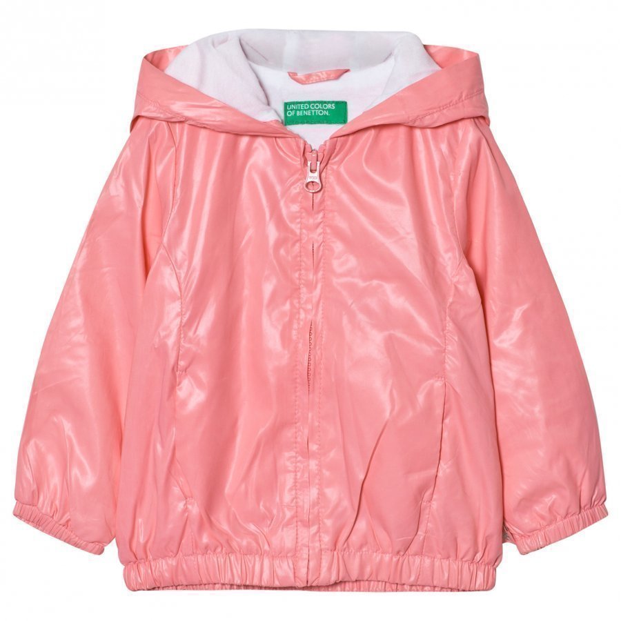 United Colors Of Benetton Zip Hooded Jacket Candy Pink Sadetakki