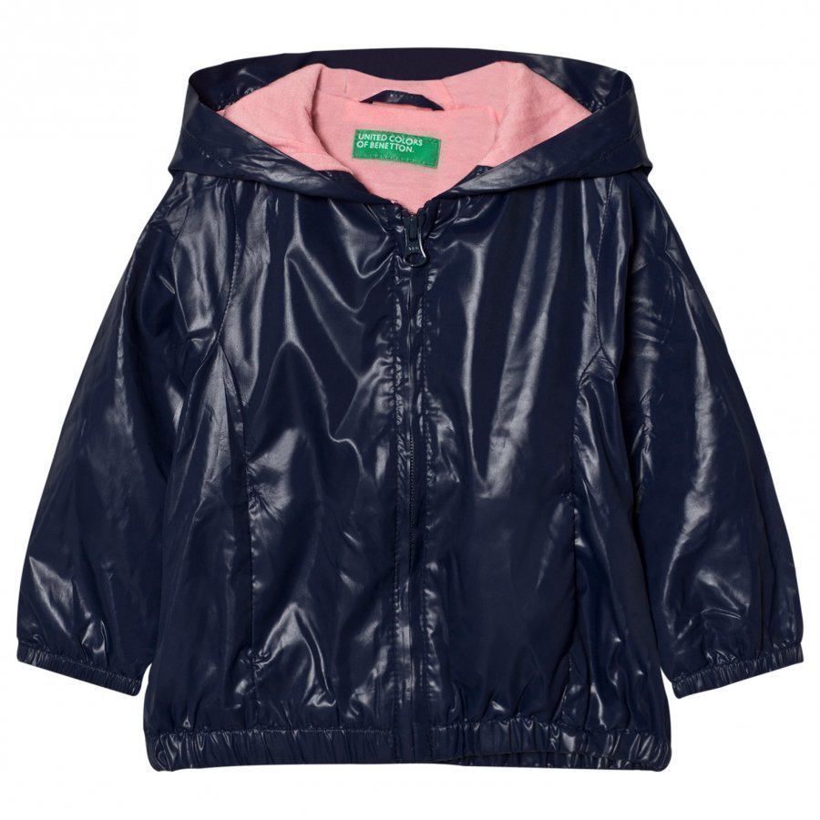 United Colors Of Benetton Zip Hooded Jacket Navy Sadetakki