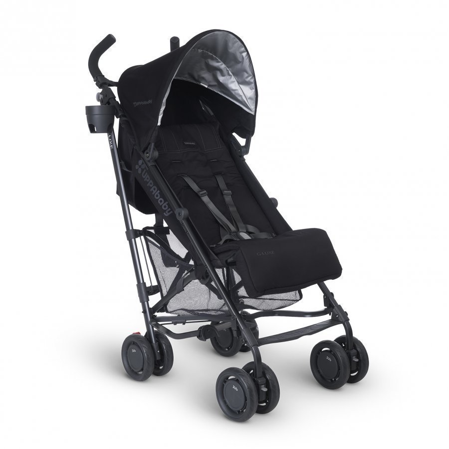 Uppababy G-Luxe Stroller Jake Black Graphite Frame Sateenvarjorattaat