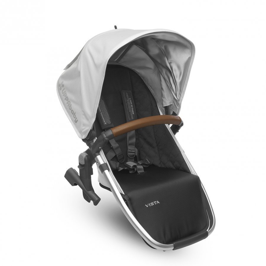 Uppababy Vista Rumble Seat Loic White Silver Frame With Leather Istuin