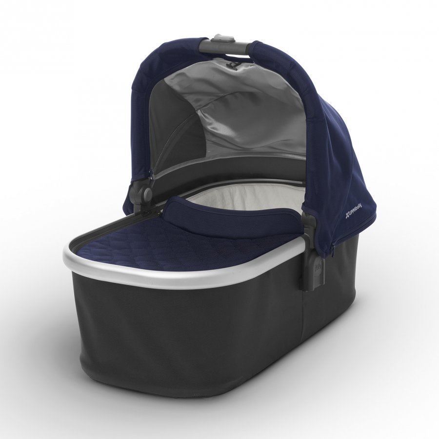 Uppababy Vista/Cruz Carrycot Taylor Indigo Silver Frame Vaunukoppa