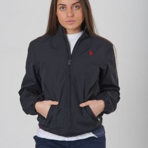 Us Polo Core Funnel Neck Jacket Takki Musta