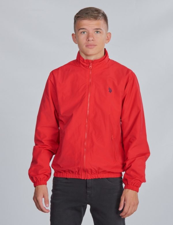 Us Polo Core Funnel Neck Jacket Takki Punainen