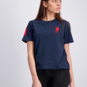 Us Polo Large Dhm T Shirt T-Paita Sininen