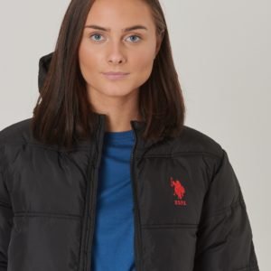 Us Polo Sun Valley Puffer Jacket Takki Musta