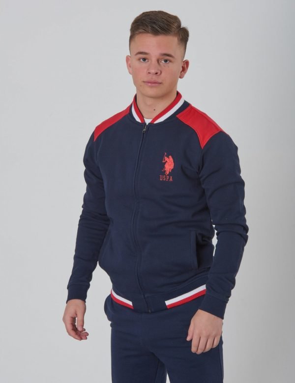 Us Polo Varsity Bb Sweat Bomber Neule Sininen