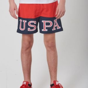 Us Polo Varsity Swim Short Uimashortsit Punainen