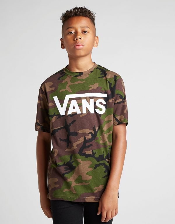 Vans All Over Print Camo T-Shirt Vihreä