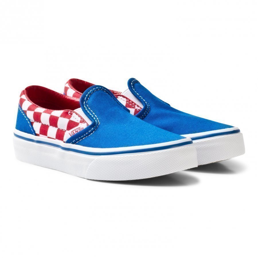 Vans Blue And Red Checkerboard Classic Slip On Lenkkarit