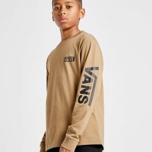 Vans Long Sleeve Logo T-Shirt Ruskea