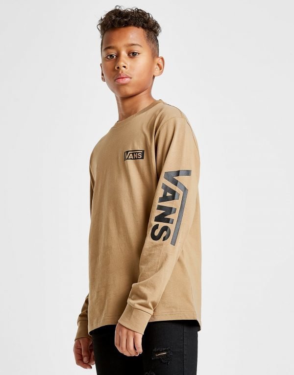 Vans Long Sleeve Logo T-Shirt Ruskea